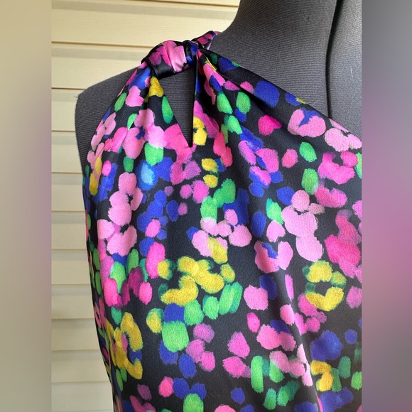 Dynamite satin finish printed bodysuit with one shoulder - Picture 7 of 14